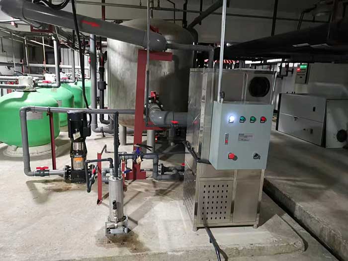 北京某五星級酒店泳池用臭氧發(fā)生器